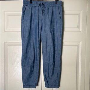 J. Crew Casual Blue Drawstring Jogger Pants Women 2